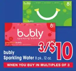 Jewel-Osco bubly Sparkling Water offer