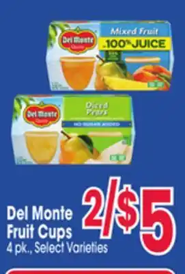 Jewel-Osco Del Monte Fruit Cups offer
