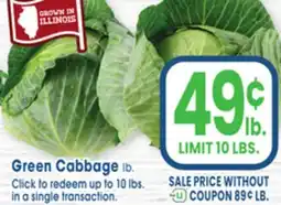 Jewel-Osco Green Cabbage offer