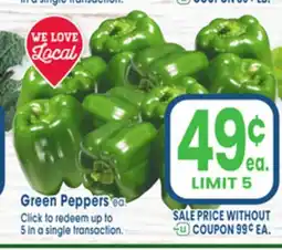 Jewel-Osco Green Peppers offer