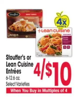 Jewel-Osco Stouffer's or Lean Cuisine Entrées offer