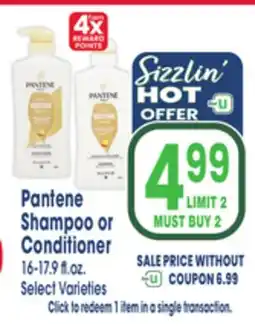 Jewel-Osco Pantene Shampoo or Shampoo or Conditioner offer