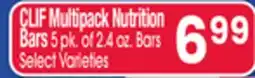 Jewel-Osco CLIF Multipack Nutrition Bars offer