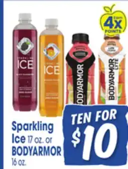 Jewel-Osco Sparkling Ice 17 oz. or BODYARMOR 16 oz offer
