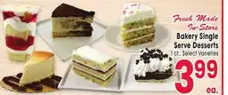 Jewel-Osco Bakery Single Serve Desserts offer