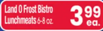 Jewel-Osco Land O Frost Bistro Lunchmeats offer