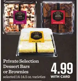 Mariano's Private Selection Dessert Bars or Brownies offer
