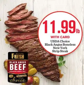Mariano's USDA Choice Black Angus Boneless New York Strip Steak offer