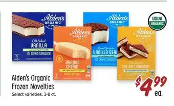 Sprouts Farmers Market Alden's Organic Frozen Novelties offer