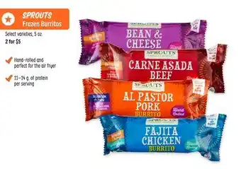 Sprouts Farmers Market SPROUTS Frozen Burritos offer