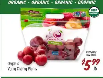 Sprouts Farmers Market Organic Verry Cherry Plums offer