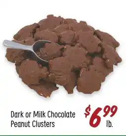 Sprouts Farmers Market Dark or Milk Chocolate Peanut Clusters offer