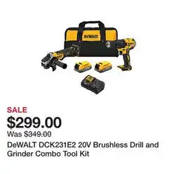 Tractor Supply Company DeWALT DCK231E2 20V Brushless Drill and Grinder Combo Tool Kit offer