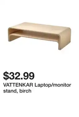 Ikea VATTENKAR Laptop/monitor stand, birch offer