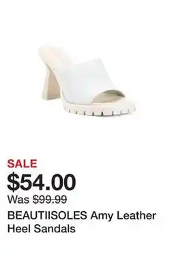 Marshalls BEAUTIISOLES Amy Leather Heel Sandals offer
