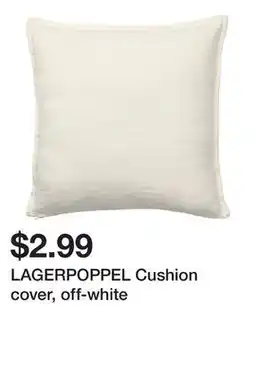 Ikea LAGERPOPPEL Cushion cover, off-white offer