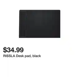 Ikea RISSLA Desk pad, black offer