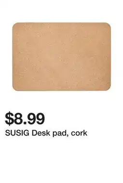 Ikea SUSIG Desk pad, cork offer
