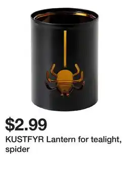 Ikea KUSTFYR Lantern for tealight, spider offer