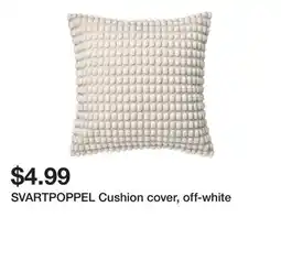 Ikea SVARTPOPPEL Cushion cover, off-white offer