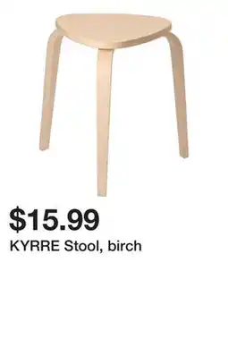 Ikea KYRRE Stool, birch offer