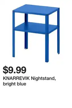 Ikea KNARREVIK Nightstand, bright blue offer