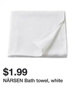 Ikea NÄRSEN Bath towel, white offer