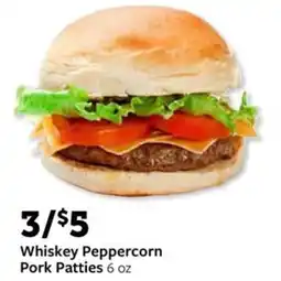 Fareway Whiskey Peppercorn Pork Patties 6 oz offer