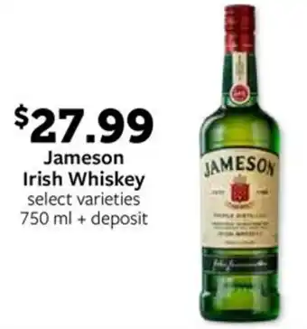 Fareway Jameson Irish Whiskey offer
