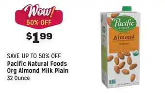 Grocery Outlet Org Almond Milk Plain offer