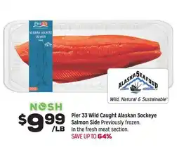 Grocery Outlet Pier 33 wild Caught Alaskan Sockeye Salmon Side offer