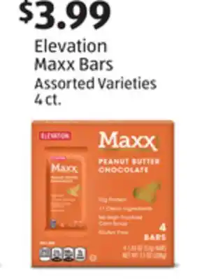 Aldi Elevation Maxx Bars offer