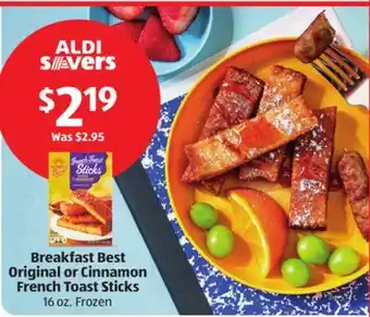 Aldi Breakfast Best Original or Cinnamon French Toast Sticks offer