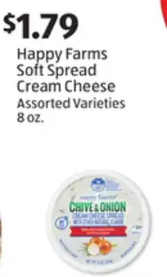 Aldi Happy Farms Soft Spread Cream Cheese offer