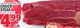 Bravo Supermarkets CHUCK STEAK offer