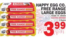 Bravo Supermarkets HAPPY EGG CO. FREE RANGE LARGE EGGS offer