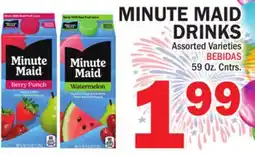 Bravo Supermarkets MINUTE MAID DRINKS offer
