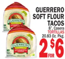 Bravo Supermarkets GUERRERO SOFT FLOUR TACOS offer