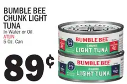 Bravo Supermarkets BUMBLE BEE CHUNK LIGHT TUNA offer