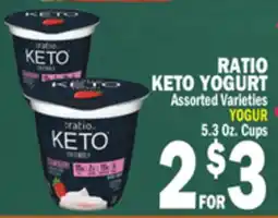 Bravo Supermarkets RATIO KETO YOGURT offer