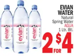 Bravo Supermarkets EVIAN WATER offer