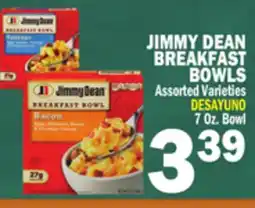 Bravo Supermarkets JIMMY DEAN BREAKFAST BOWLS offer
