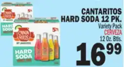 Bravo Supermarkets CANTARITOS HARD SODA 12 PK offer