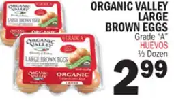 Bravo Supermarkets ORGANIC VALLEY LARGE BROWN EGGS offer