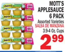 Bravo Supermarkets MOTT'S APPLESAUCE 6 PACK offer