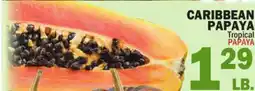 Bravo Supermarkets CARIBBEAN PAPAYA offer