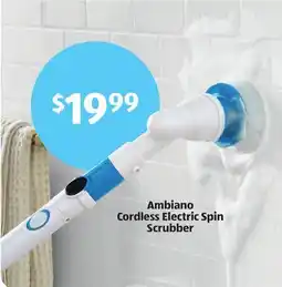 Aldi Ambiano Cordless Electric Spin Scrubber offer