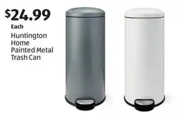 Aldi Huntington Home Painted Metal Trash Can offer