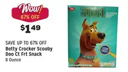 Grocery Outlet Scooby Doo Ct Frt Snack offer