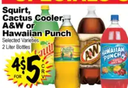 Superior Grocers Squirt Cactus Cooler, A&W or Hawaiian Punch offer